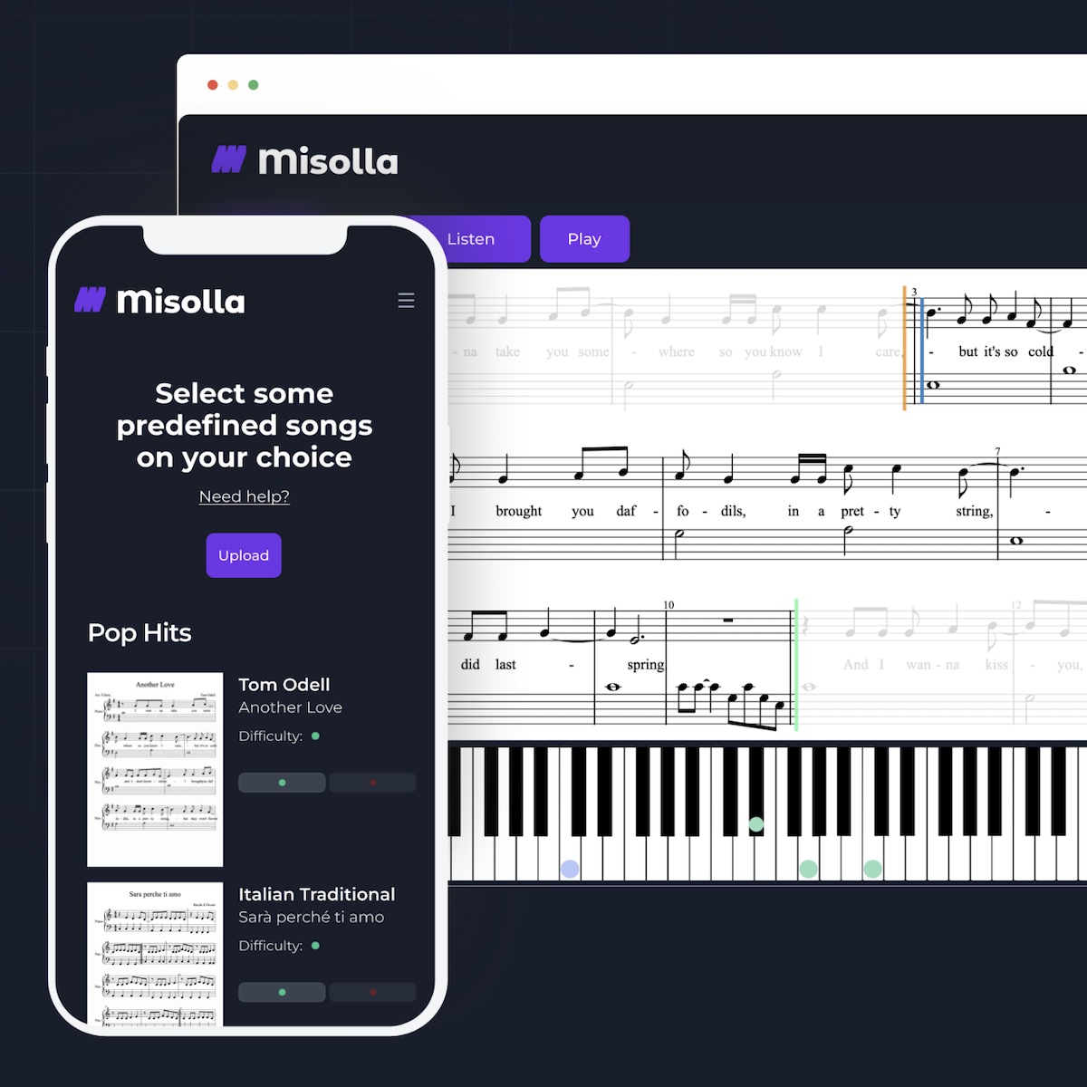 Превʼю проєкту «Misolla Music»